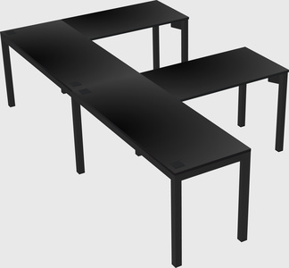 L-shaped desk