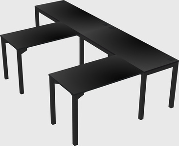 L-shaped desk