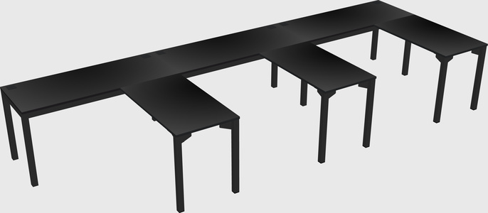 L-shaped desk