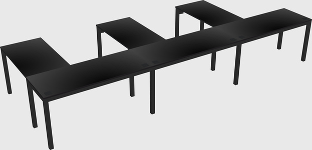 L-shaped desk