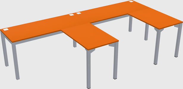 L-shaped desk