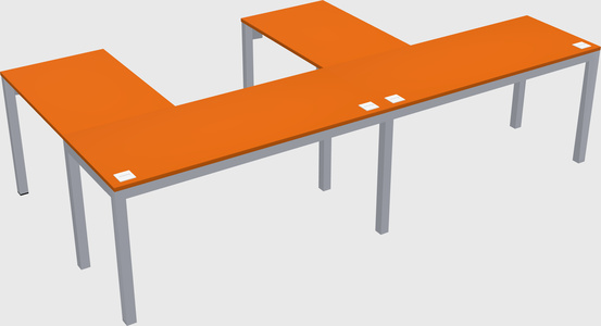 L-shaped desk