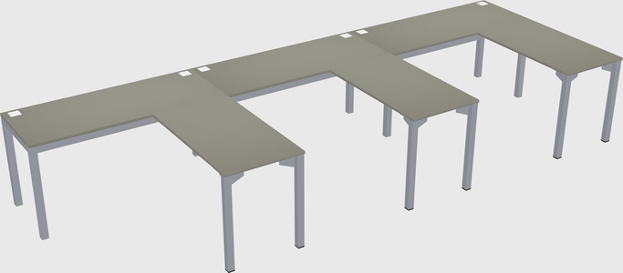 L-shaped desk