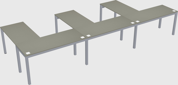 L-shaped desk