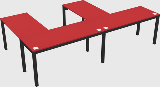 L-shaped desk