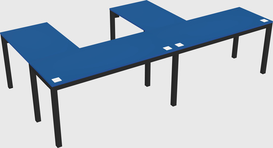 L-shaped desk