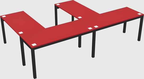 L-shaped desk