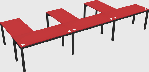 L-shaped desk