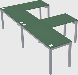 L-shaped desk