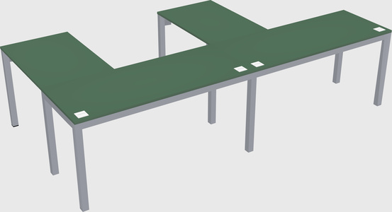 L-shaped desk