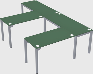 L-shaped desk