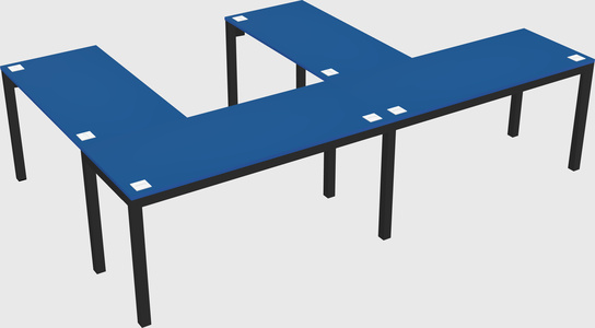 L-shaped desk