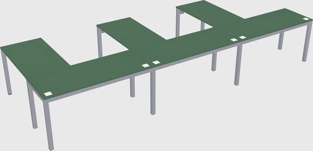 L-shaped desk