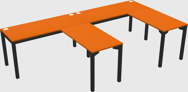 L-shaped desk