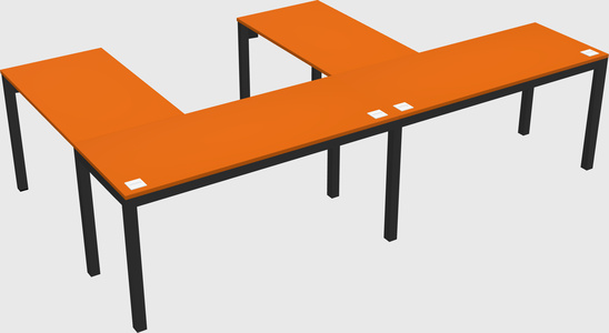 L-shaped desk