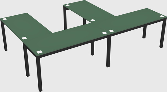 L-shaped desk