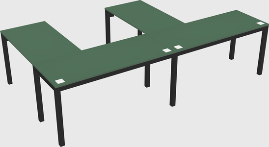L-shaped desk