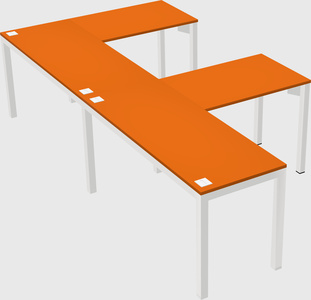 L-shaped desk