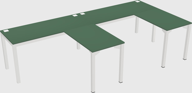 L-shaped desk