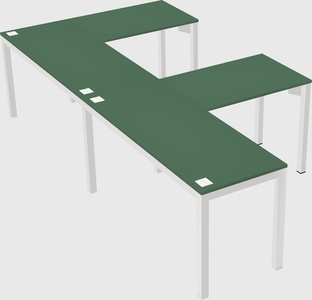 L-shaped desk