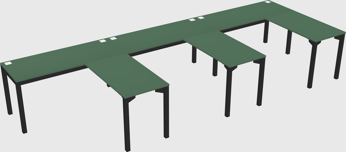 L-shaped desk