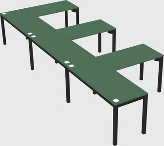 L-shaped desk