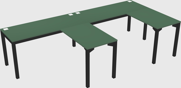 L-shaped desk