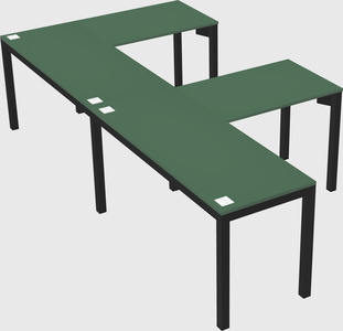 L-shaped desk