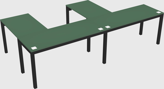 L-shaped desk