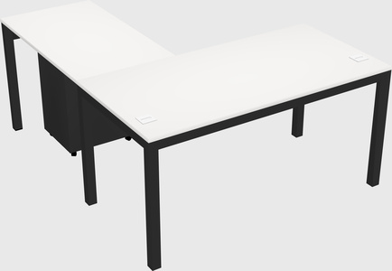 L-shaped desk