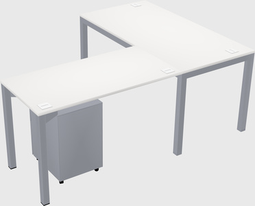 L-shaped desk