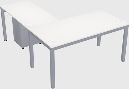 L-shaped desk