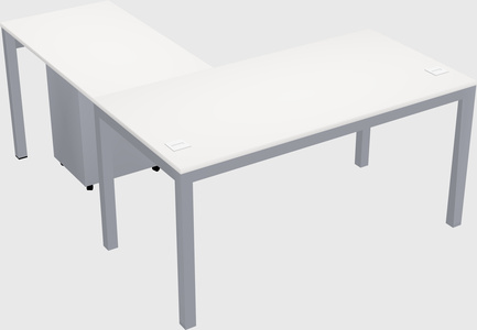 L-shaped desk