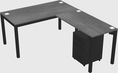 L-shaped desk