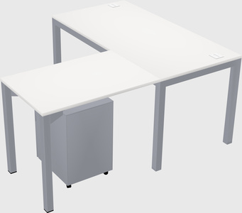L-shaped desk