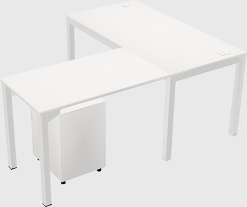 L-shaped desk