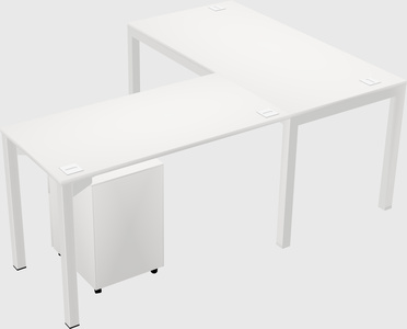 L-shaped desk