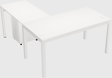 L-shaped desk