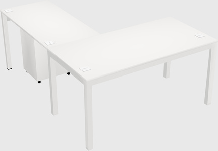 L-shaped desk