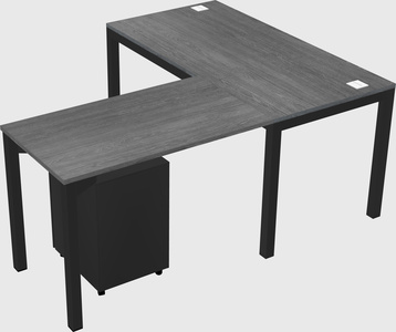 L-shaped desk