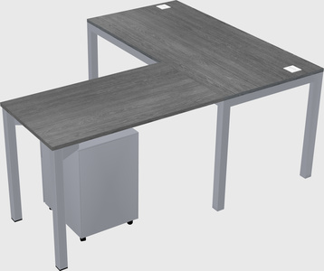 L-shaped desk
