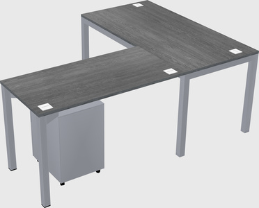 L-shaped desk