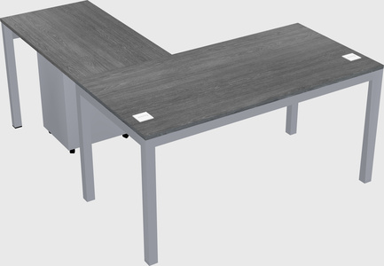 L-shaped desk