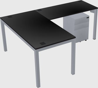 L-shaped desk