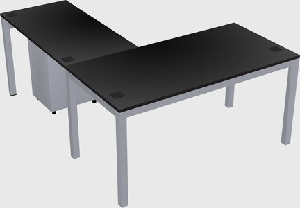 L-shaped desk
