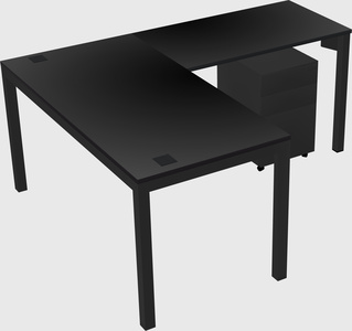 L-shaped desk
