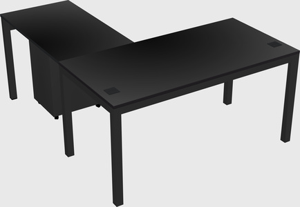 L-shaped desk