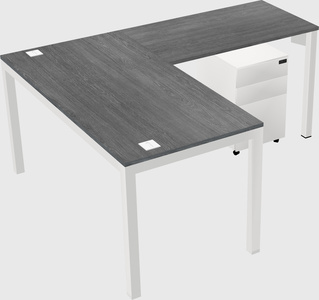 L-shaped desk