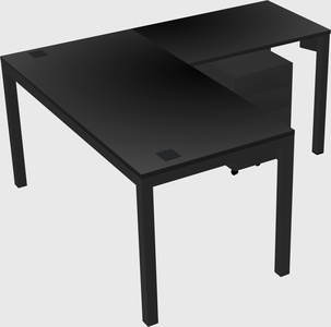 L-shaped desk