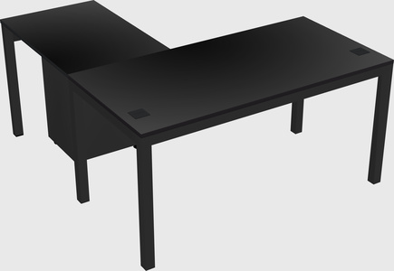 L-shaped desk